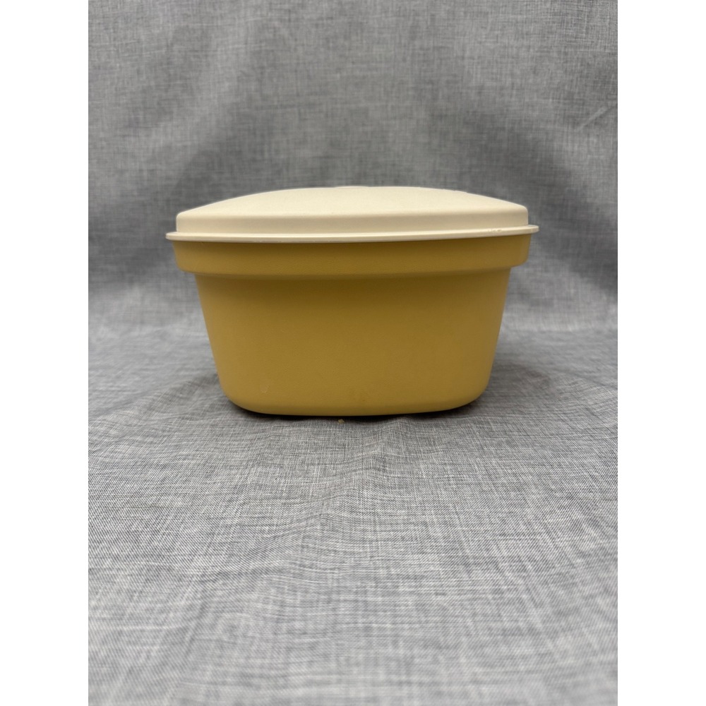 Vintage Tupperware Multi-Server Vegetable Steamer Harvest Gold 3 Piece Set 888-9 - Picture 2 of 4